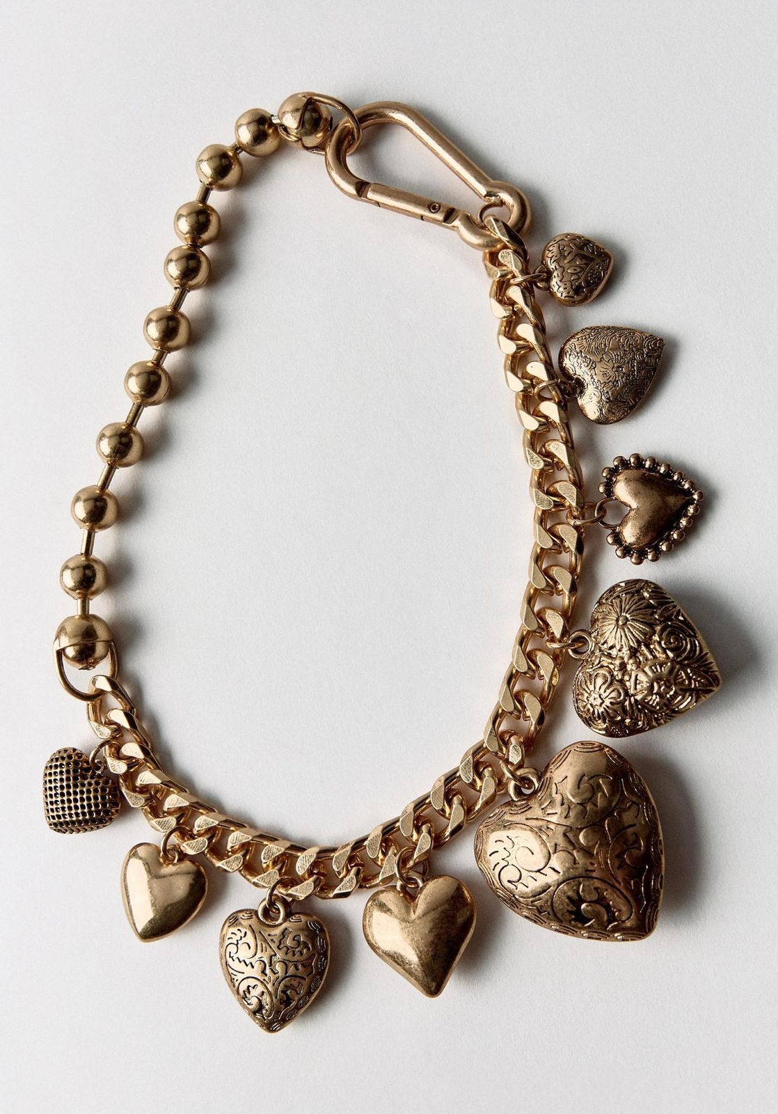 Chunky Heart Statement Necklace