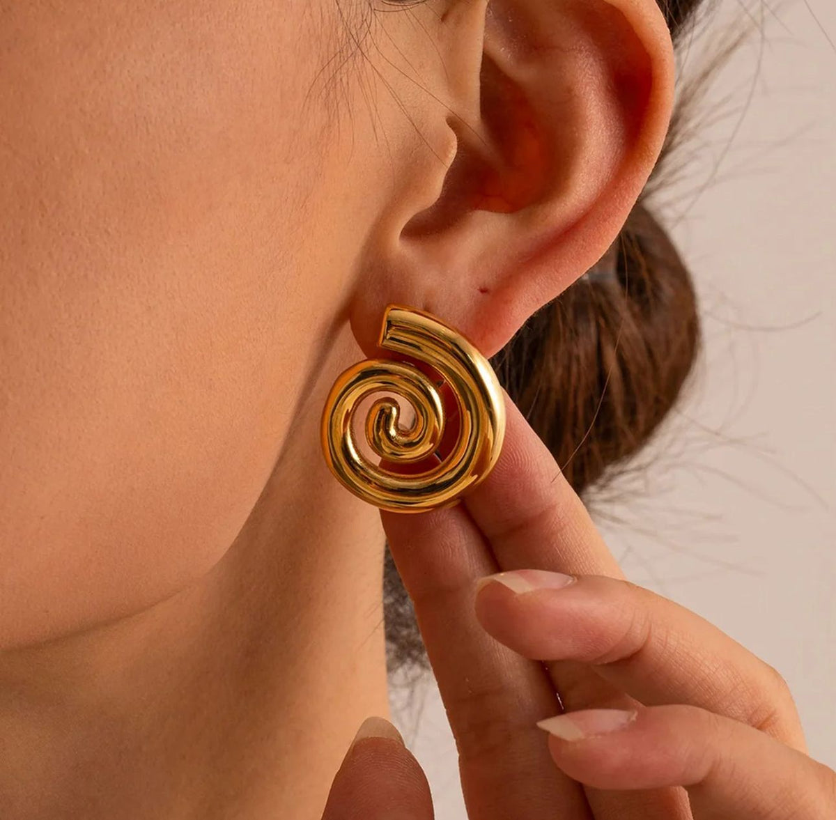 Spiral Stud Earrings