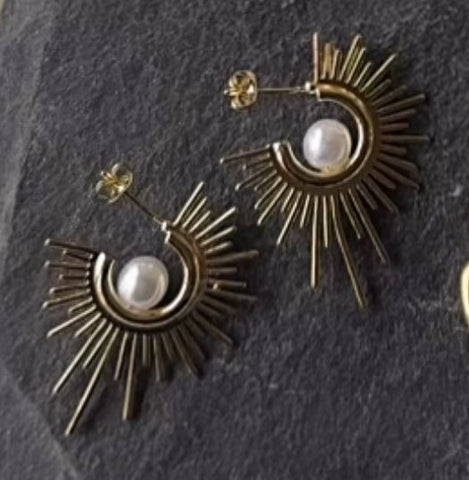 Sun Stud Earrings